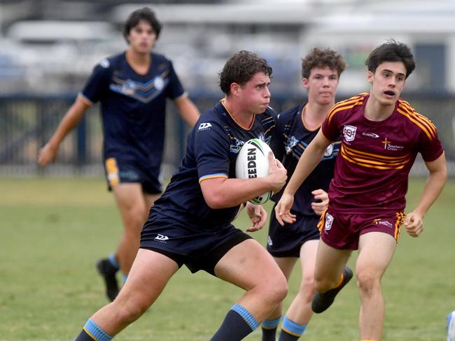 Round 4 of the Townsville Blackhawks Schoolboy Trophy. Ryan Catholic College against Southern Cross Catholic College at Ryan Catholic College. Picture: Evan Morgan