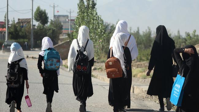 The Taliban have banned girls secondary school education. Picture: AFP