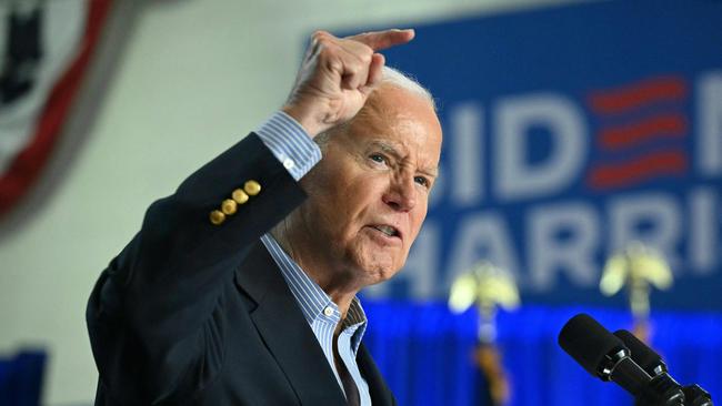 US President Joe Biden speaks during a campaign event in Madison, Wisconsin. Picture: Saul Loeb/AFP