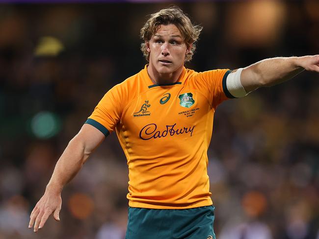 Michael Hooper remains away from the team for personal reasons, but could return for the Bledisloe Cup series. Picture: Getty Images.