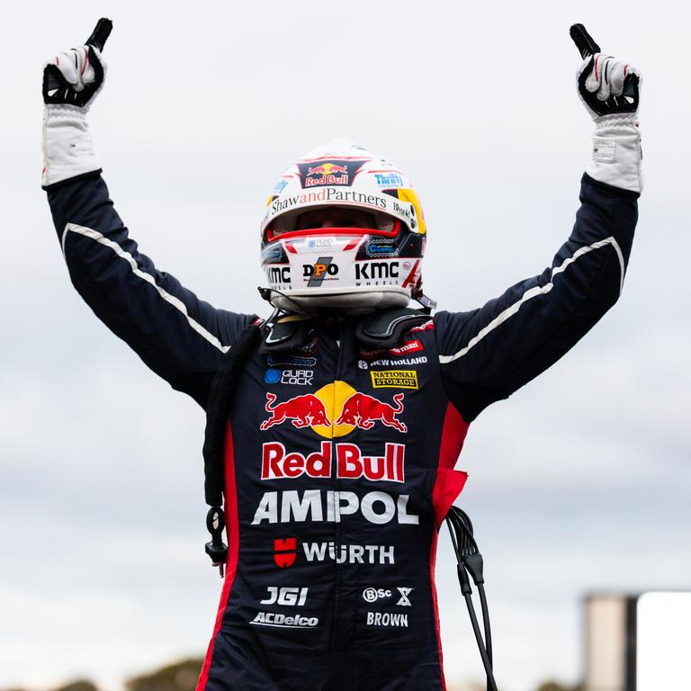 Supercars championship leader Will Brown after winning at Sandown. (Photo by Daniel Kalisz/Getty Images)