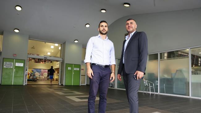 Trifalga Property Group development director Antony Anise with CEO Joseph Abboud at Beaumont Hills Shopping Centre soon to become Beaumont Village.