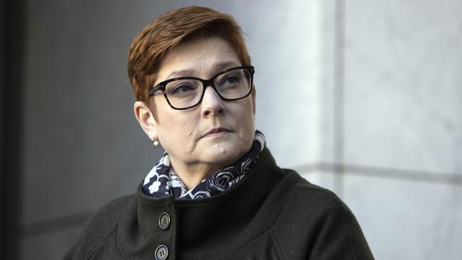 Marise Payne rejected Beijing’s characteris­ation of the Morrison government as ‘anti-China’. Picture: Gary Ramage