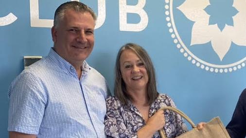 Club Pilates Noosa owners Alastair Snell, left, and Danielle Gannan, right. Picture: supplied.