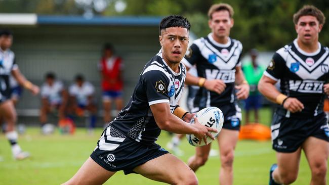 SonnyEdwards-MoekeNSWRL Junior Reps Rd 6 - Kirkham Oval, CamdenWests v Warriors SGBALL CUPCamden  NSW 2160, Australia,  Picture Warren Gannon Photography