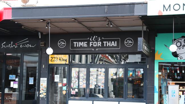 Time for Thai restaurant Newtown apparently closed for cleaning .picture John Grainger