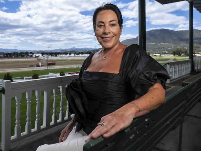 Wendy Kennedy, the first Tasmanian female President of the Carbine Club at Elwick Racecourse. Picture: Caroline Tan