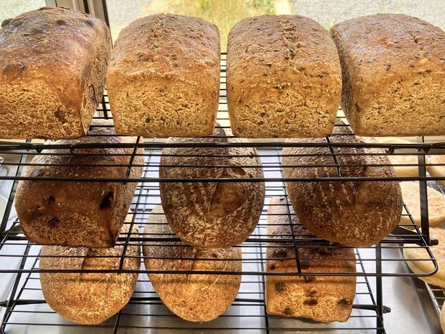 Bread made by Tasmanian bread architect and cookbook author Chris Stafferton. Picture: Chris Stafferton