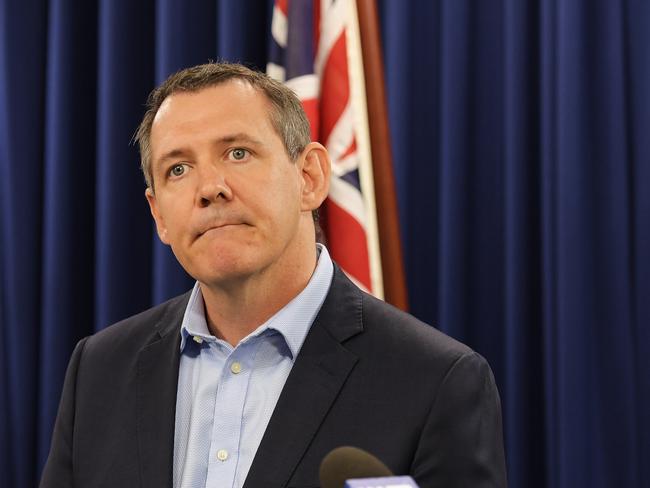 NT Chief Minister Michael Gunner at the release of the Langoulant report. Picture: Keri Megelus