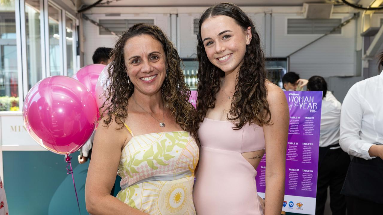 Michelle Day and Ella Day, winner of Rising Star Under 25. at the 2025 NT News Woman of the Year. Picture: Pema Tamang Pakhrin