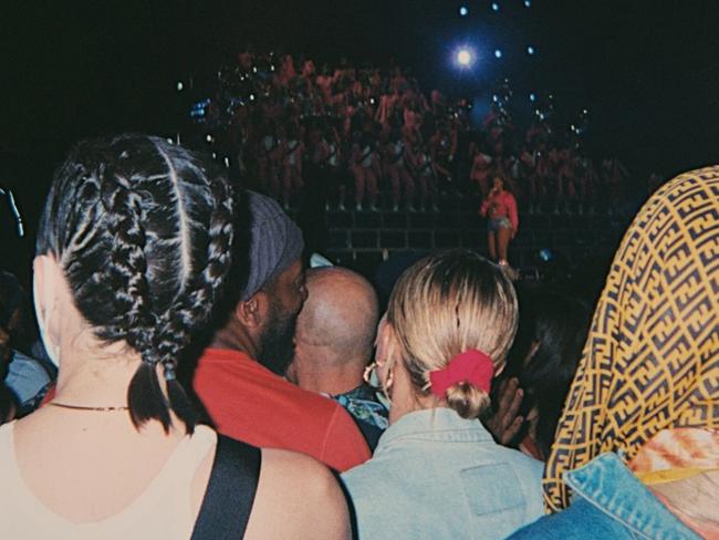 Kendall Jenner, Hailey Baldwin and Jordyn Woods at Coachella. Picture: @jordynwoods/Instagram