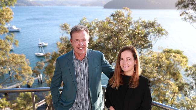 james and Hayley Baillie at their home at Avalon, Sydney. Picture: John Feder/The Australian.