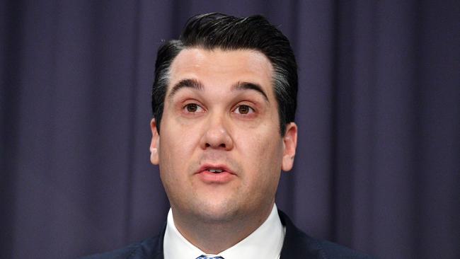 Michael Sukkar was dumped from the frontbench after his shambolic campaign to install Peter Dutton as Liberal leader. Picture: AAP