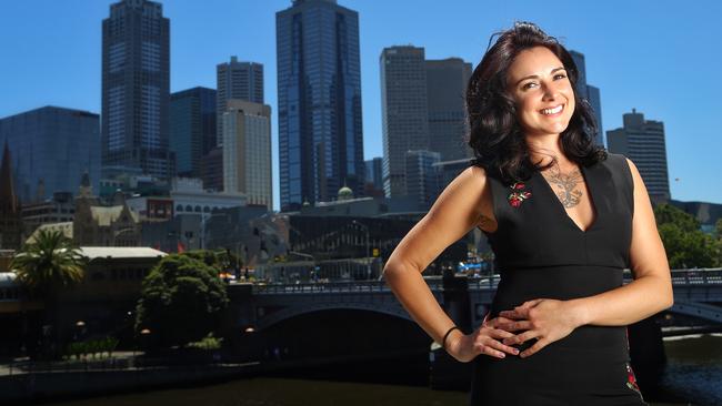 Former Australian Idol Natalie Gauci is back in Melbourne to perform songs from her new album, Pictures Of Mars. Picture: Hamish Blair