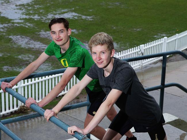 Tom and Nick Corel. Picture: Virginia Young