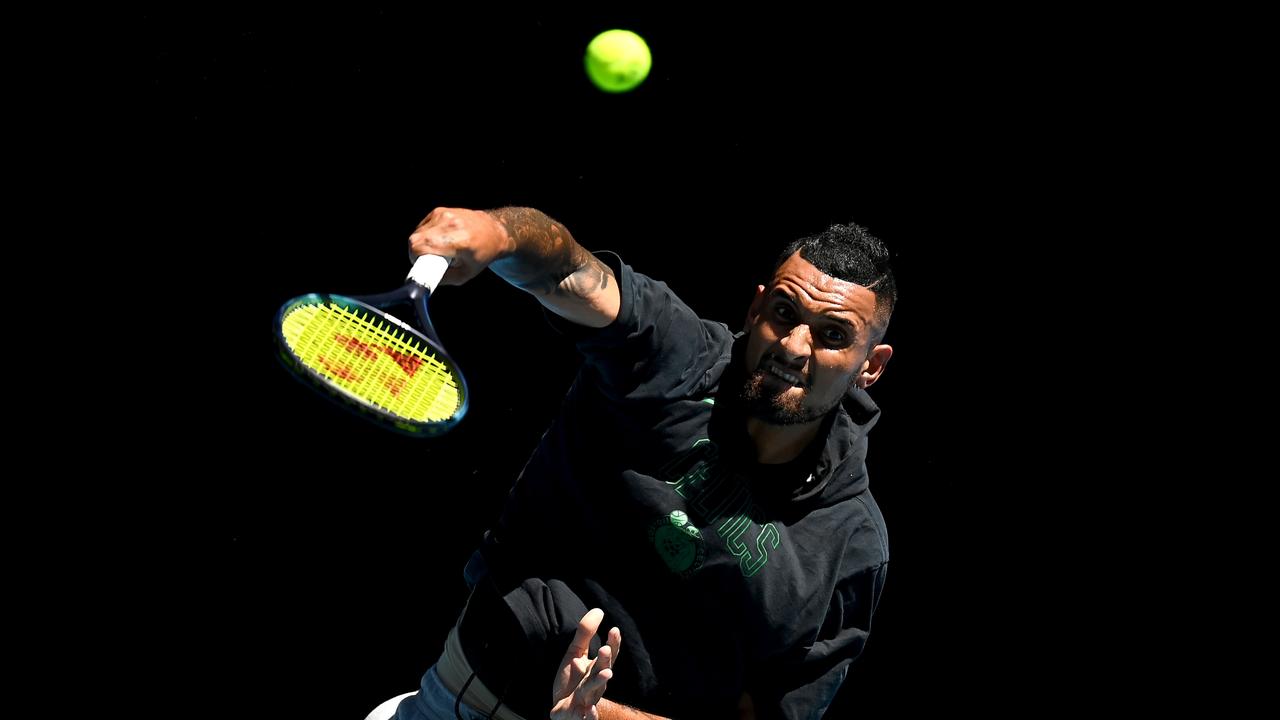 Nick Kyrgios will command a lot of attention when he steps out for his first-round Australian Open match. Picture: Getty Images