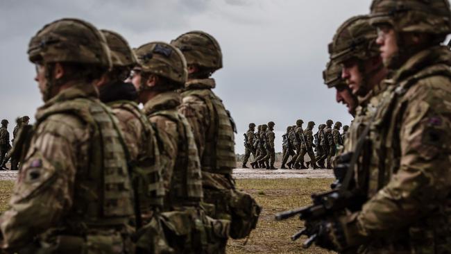 US and Polish troops take part in training drills in Poland this month. Picture: AFP.