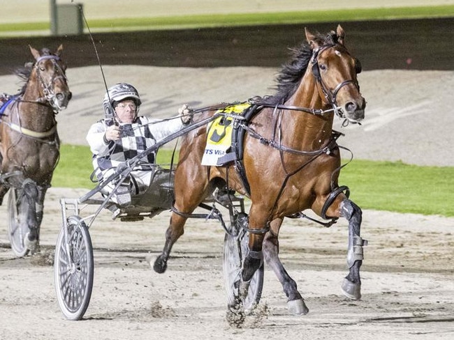 Leap to Fame winning the Victoria Derby earlier this month. Photo: Stuart McCormick.