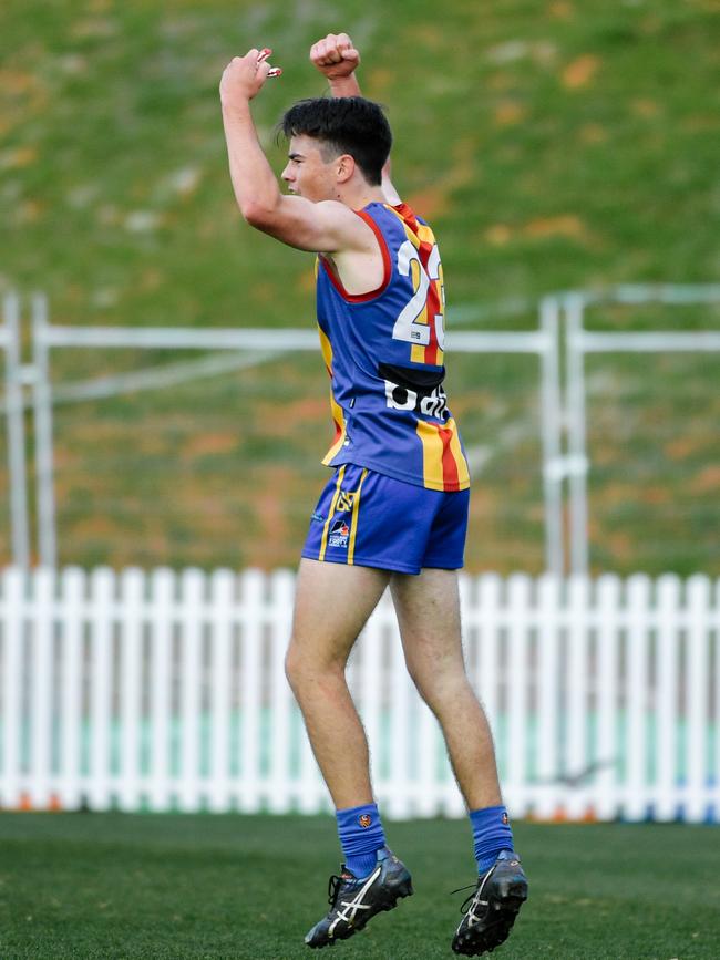 Connor O'Brien was one of Old Ignatians’ best in a big win over Flinders Park. Picture: AAP/Morgan Sette