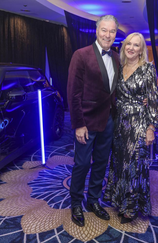 Jon Paul & Stacey Langbroek arriving at the Kollosche People's Ball at The Star. Picture: Glenn Campbell