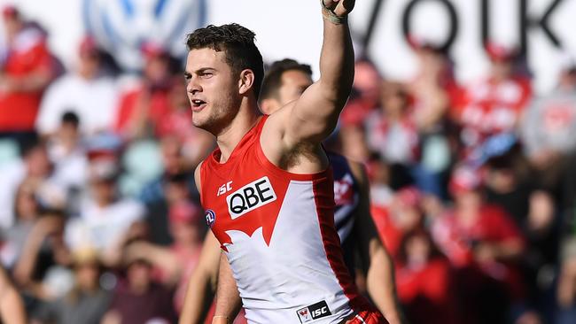 Tom Papley has kicked 13 goals in last quarters this season. Picture: AAP