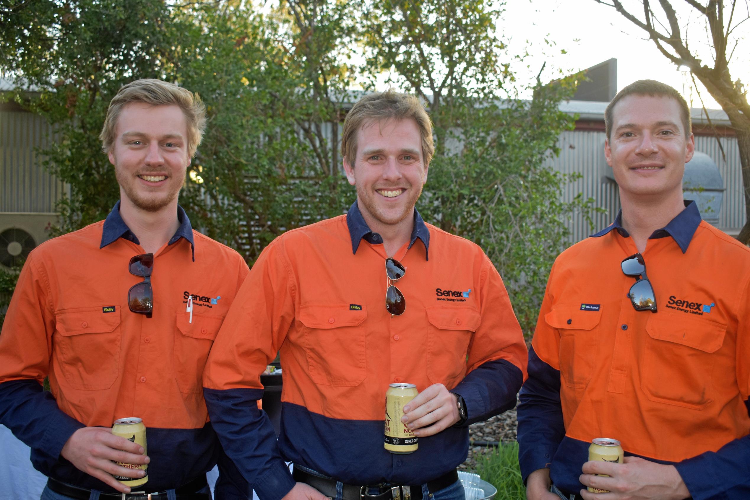 James Koning, Julian Merahidy and Joe Weir. Picture: Ellen Ransley