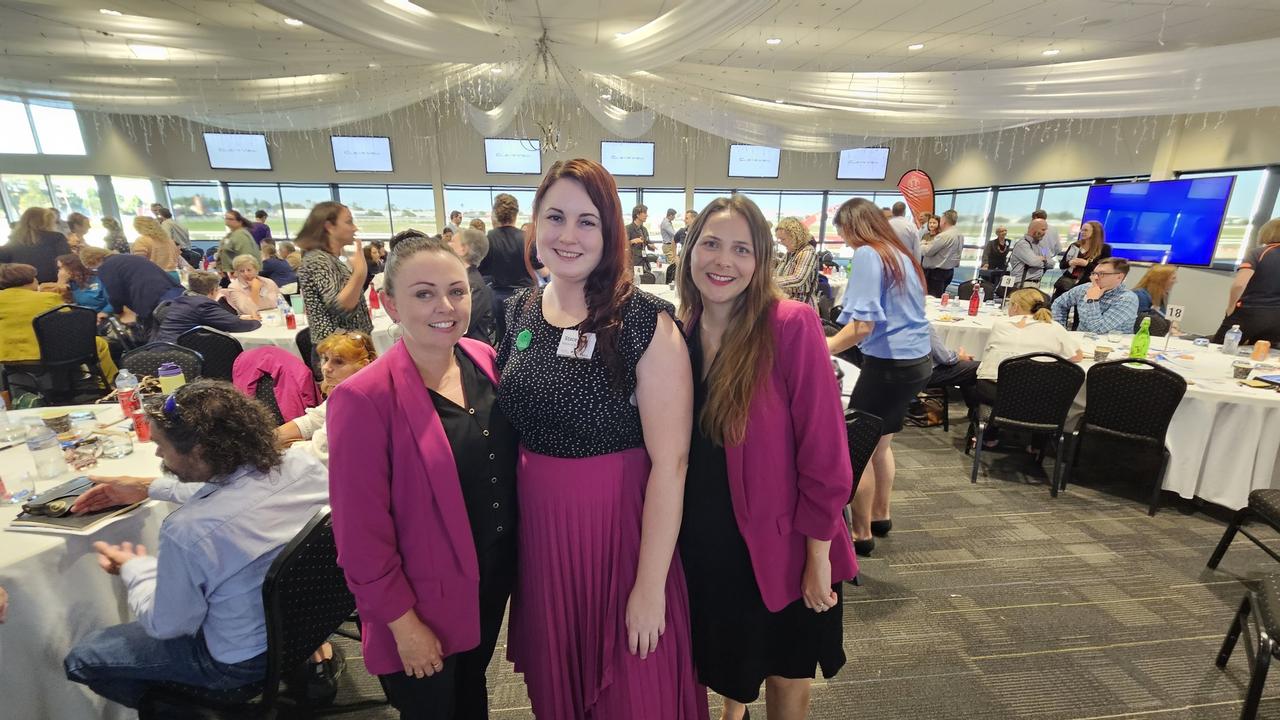 Millions in the Middle co-founders Elisa McFazden, Stacey Lia, and Jenna Armstrong at the Greater Whitsundays Communities Housing Summit. Photo: Contributed