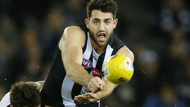 Alex Fasolo will miss for Collingwood with a shoulder injury. Picture: Michael Klein