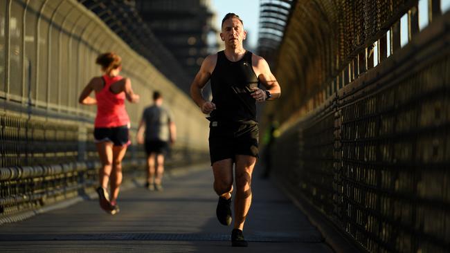 Runners who regularly ran an average of 50km a week or more had bone marrow that was effectively eight years younger than sedentary people, a study found. Picture: Joel Carrett