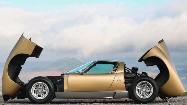 The 1971 Lamborghini Miura P400 SV Speciale.