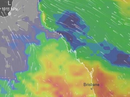 Queensland is in for widespread rain over the next two weeks. Picture: Ventusky