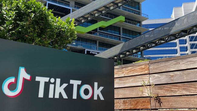 TikTok’s new office space at the C3 campus in Culver City, in the westside of Los Angeles. Picture: AFP