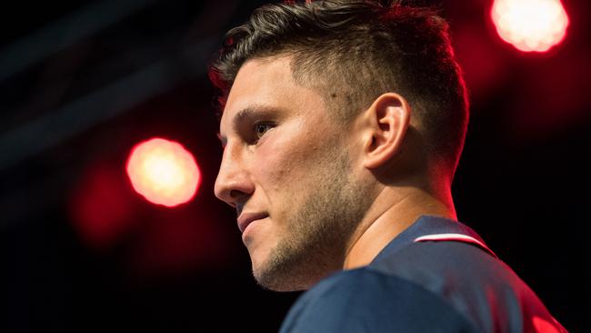 Rebels captain Adam Coleman at the Super Rugby launch. (RUGBY.com.au/Stuart Walmsley)