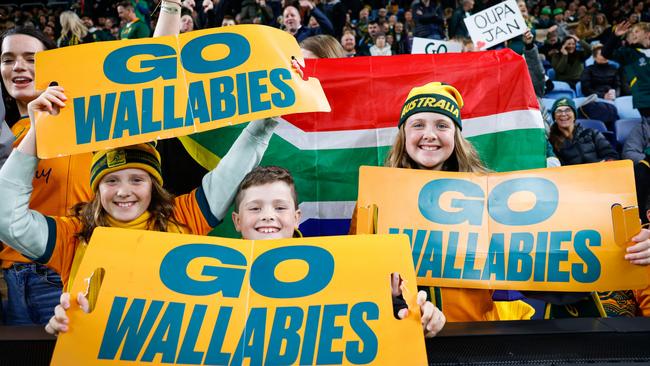 A full house at Allianz Stadium left disappointed after poor performance by the Wallabies. Picture: Hanna Lassen/Getty Images