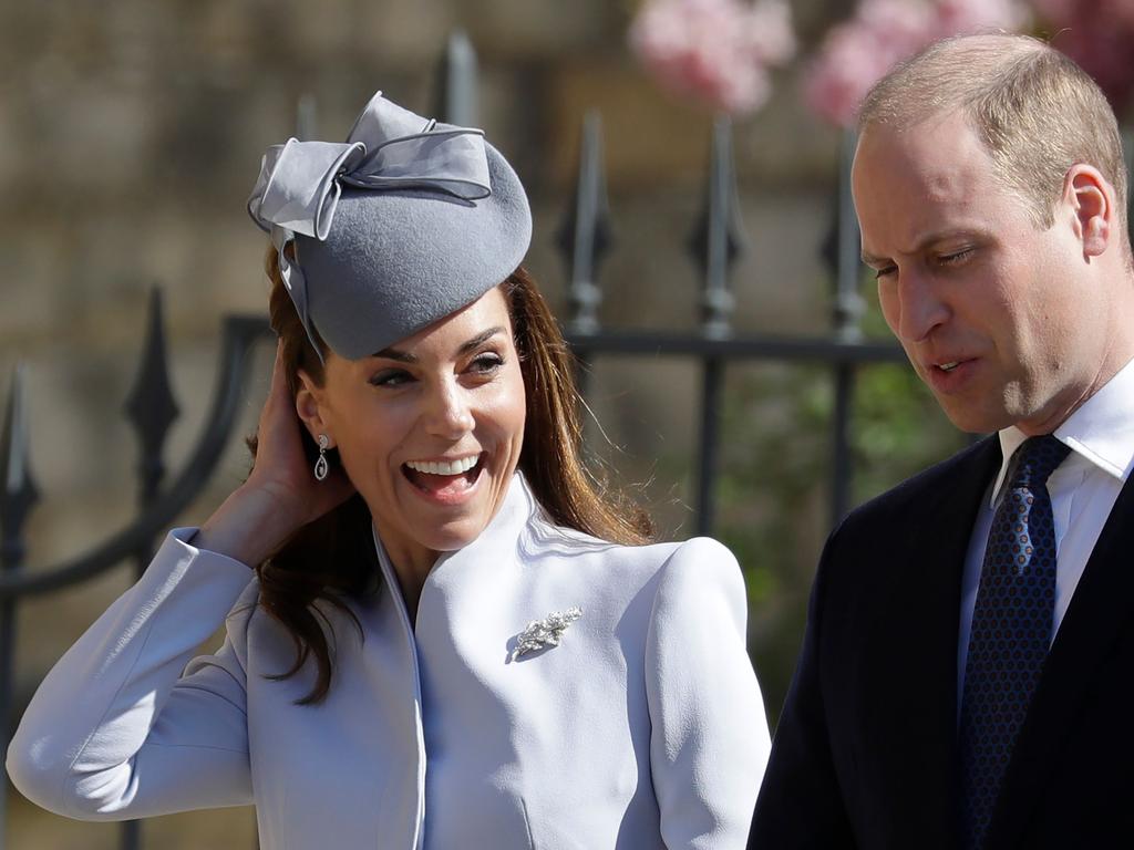 William and Kate have rarely been photographed as happy as they were last Easter. Picture: KIRSTY WIGGLESWORTH / POOL / AFP