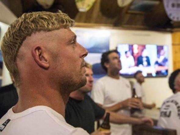 Pro surfers’ wild mid-contest party