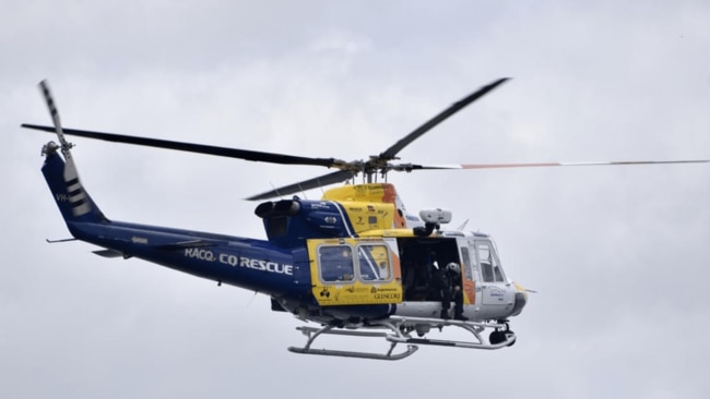 Four people, including two young girls, have been airlifted to hospital following a serious car crash. Source: Supplied