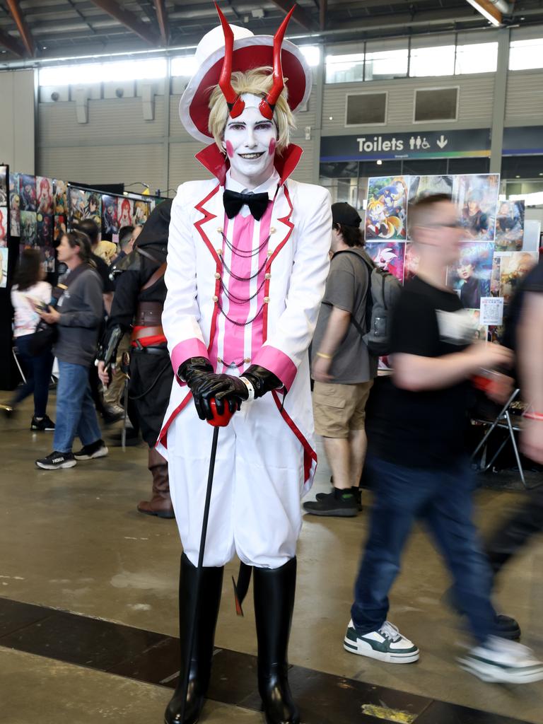 Jackson Auchterlonie dressed as Lucifer for Sunday’s festivities. Picture: NewsWire / Damian Shaw