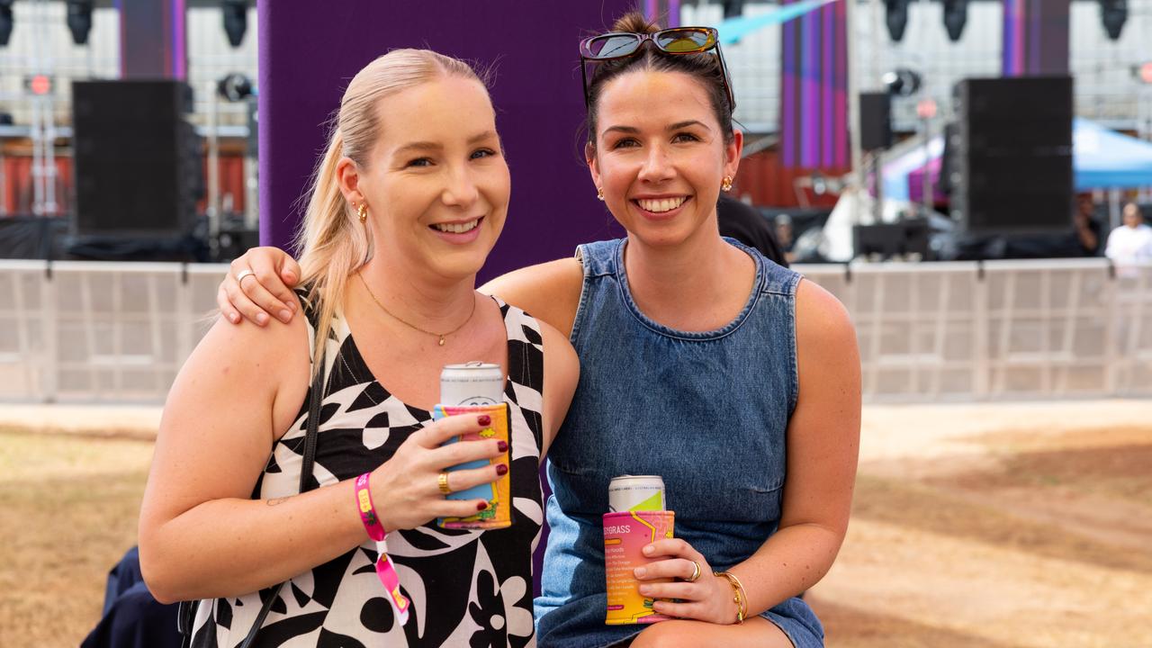 Renee Bolland and Ashleigh Brennan at the Bass in the Grass 2025. Picture: Pema Tamang Pakhrin
