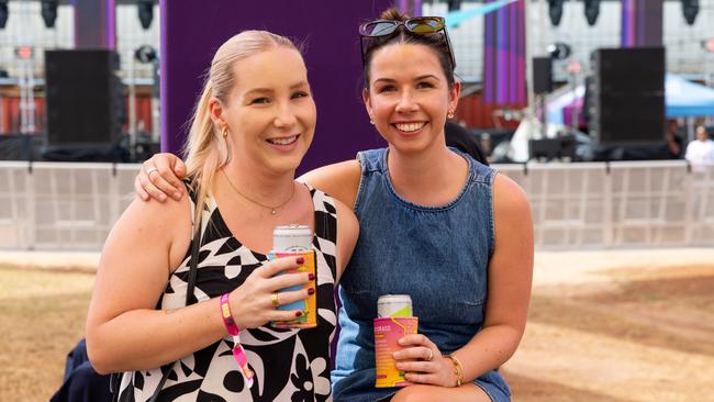 Renee Bolland and Ashleigh Brennan at the Bass in the Grass 2025. Picture: Pema Tamang Pakhrin