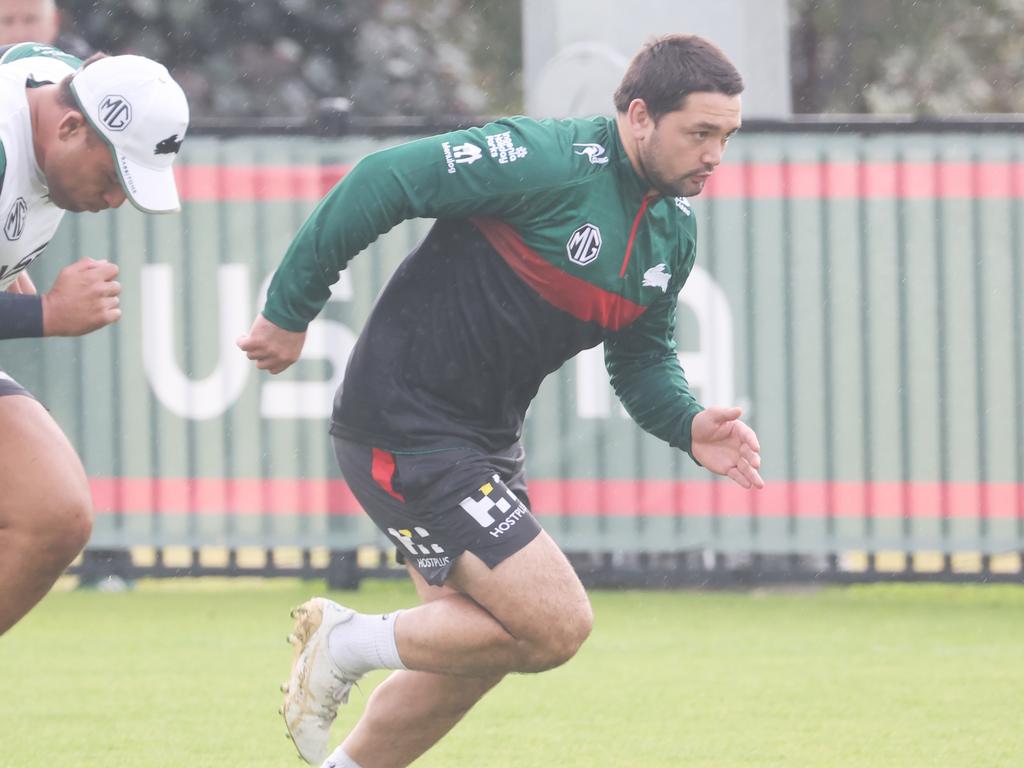 Brandon Smith on his first day at training since leaving the Sydney Roosters. Picture: Rohan Kelly