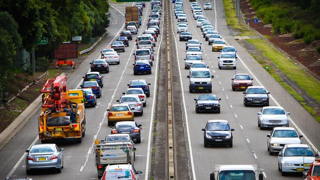 The state government says the WestConnex will cut travel times on the M4.