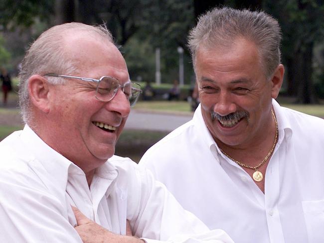 Roger Rogerson and Graham Henry in 2003. Picture: Rohan Kelly.