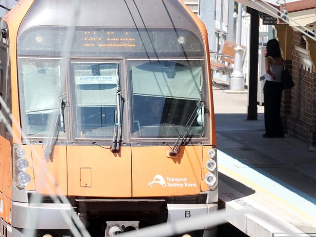 Trains delayed by man on tracks