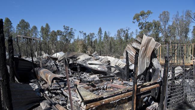 House destroyed by fire in Millmerran Downs. Wednesday, 15th Jul, 2020.