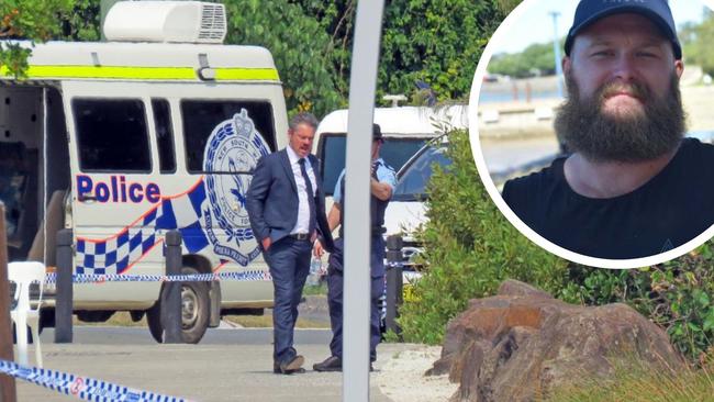 Tweed-Byron Police at the Tweed scene and murderer Kevin James Pettiford. Picture: Tweed Daily News/Jodie Callcott