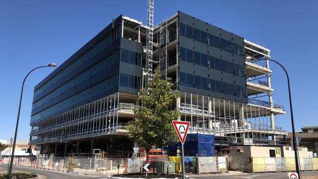 The $40m State Government building under construction on Nile St. Picture: Ashleigh Pisani