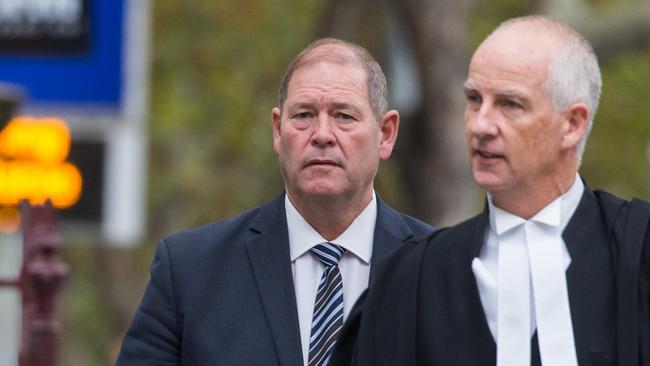 Victorian MP Tim McCurdy outside court on Friday. Picture: NCA NewsWire