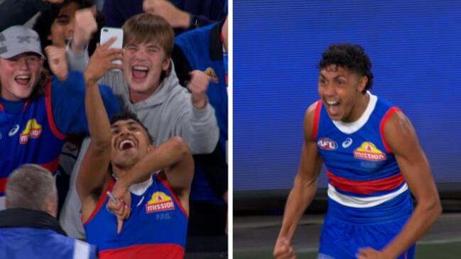 He’s doing a whole victory lap! – Dogs debutant celebrates in style