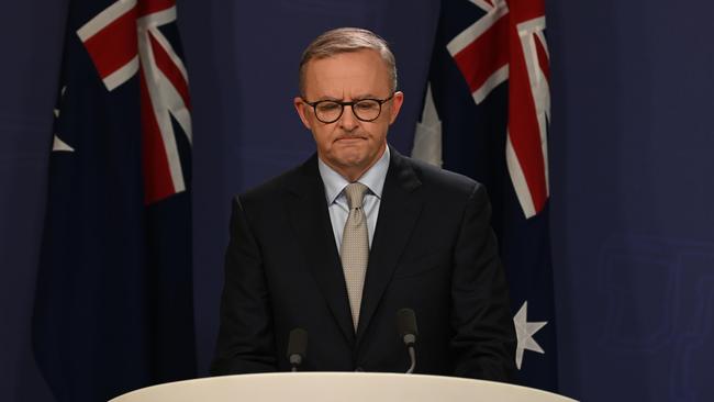 There’s no sugarcoating it: Anthony Albanese has had a terrible start. However, the race is far from over. Picture: NCA NewsWire / Flavio Brancaleone